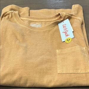 NWT! Cat & Jack Golden T-Shirt with Pocket. HUSKY